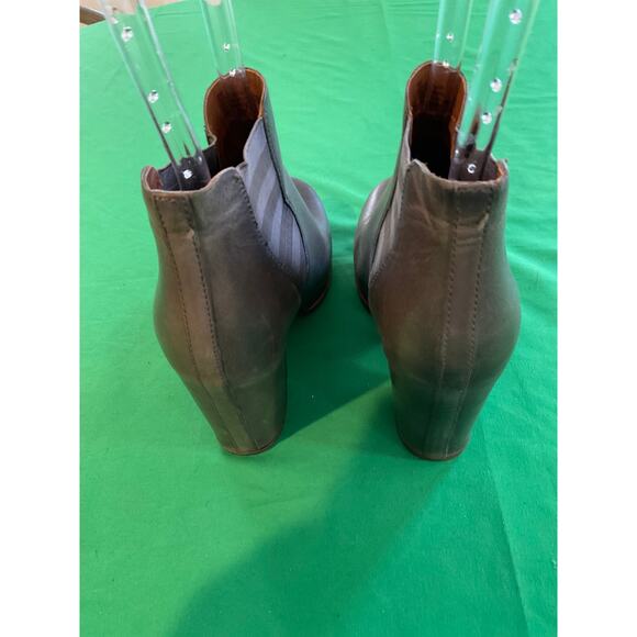 Kork-Ease Women's Gray Leather Shirome Platform Bootie Size 8M Boho - Picture 8 of 15